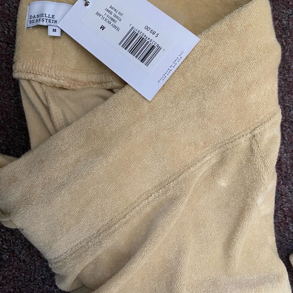 NWT Danielle Bernstein Weworewhat Terry cloth pants / bralette set - Picture 6 of 6